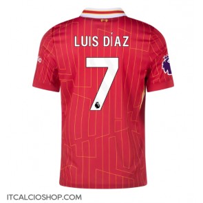 Liverpool Luis Diaz #7 Prima Maglia 2024-25 Manica Corta